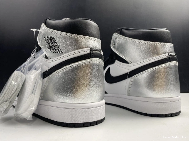 JORDAN SILVER HIGH WMNS 1 TOE AIR CD0461-001 OG 0714